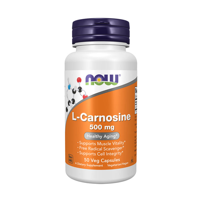 Now L-Carnosine 500mg 50 Veg Capsules