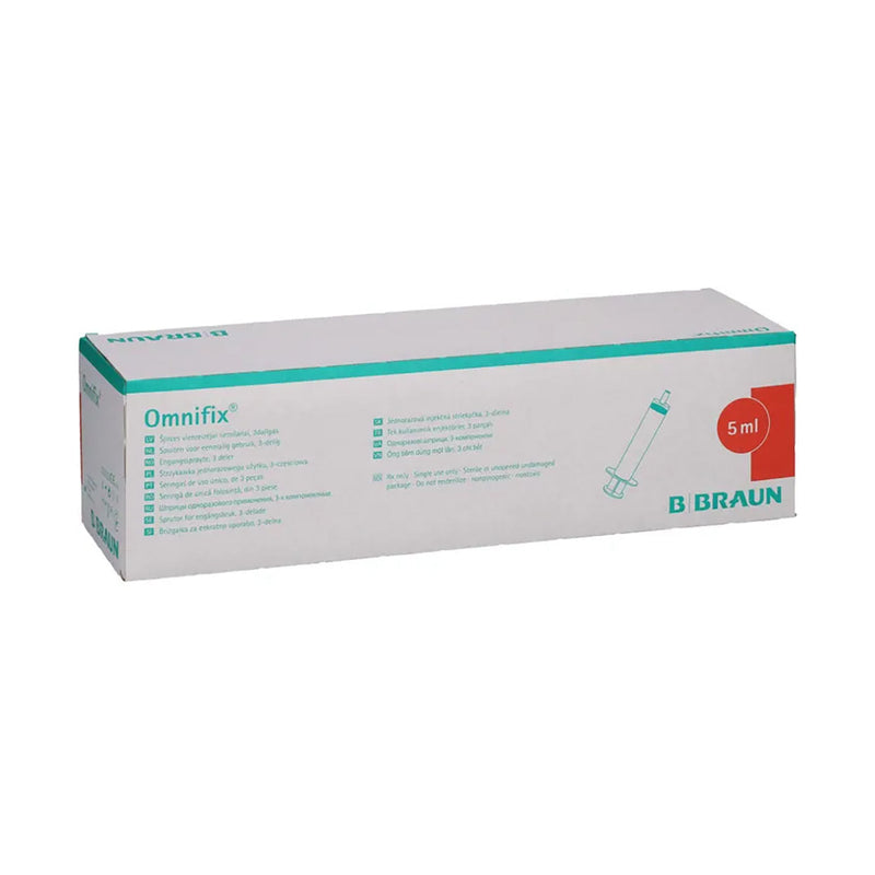 Omnifix Syringe Leur Lock 3pc 5ml 100 Pack