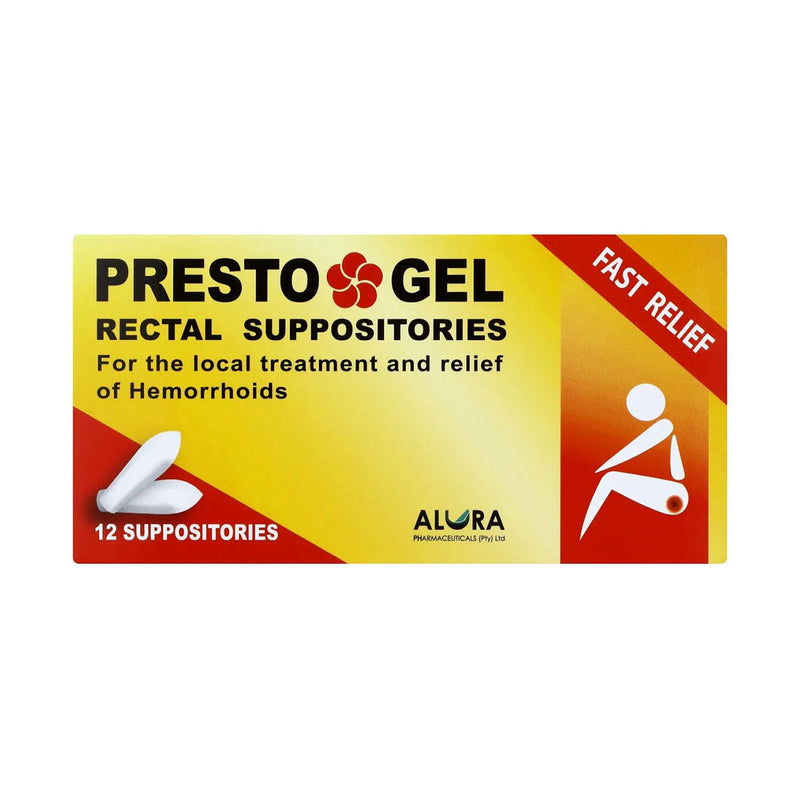 Presto Gel 12 Suppositories