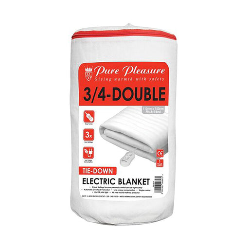 Pure Pleasure 3-4 Double Non Fitted Electric Blanket 110 x 150cm