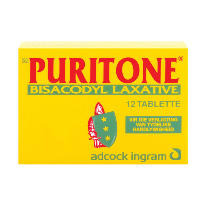 Puritone Bisacodyl Laxative 12 Tablets