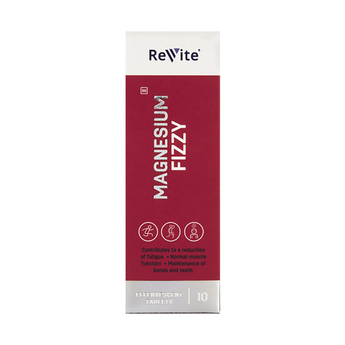 Revite Magnesium Fizzy Tablets 10 Effervescent Tablets