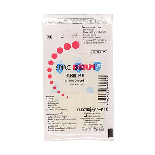 Spiroderm Butterfly Dressing 60 X 70mm 1 Unit