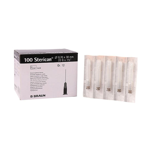 Sterican Needle 22gx30mm Black 100 Pack