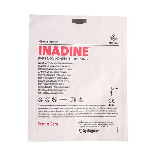 Systagenix Inadine Wound Dressing 5cm x 5cm 1 Unit