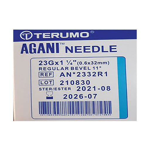 Terumo Needle 23g x 32mm Blue 100 Pack