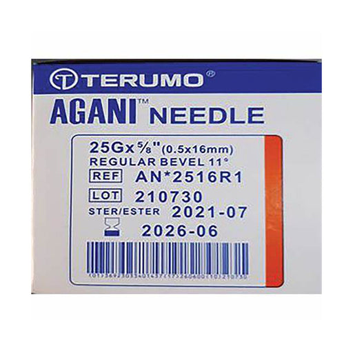 Terumo Needle 25g x 16mm Orange 100 Pack