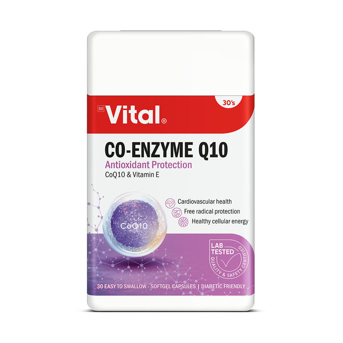 Vital Co-Enzyme Q10 30 Capsules