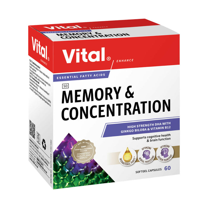 Vital HS Memory & Concentration 60 Capsules