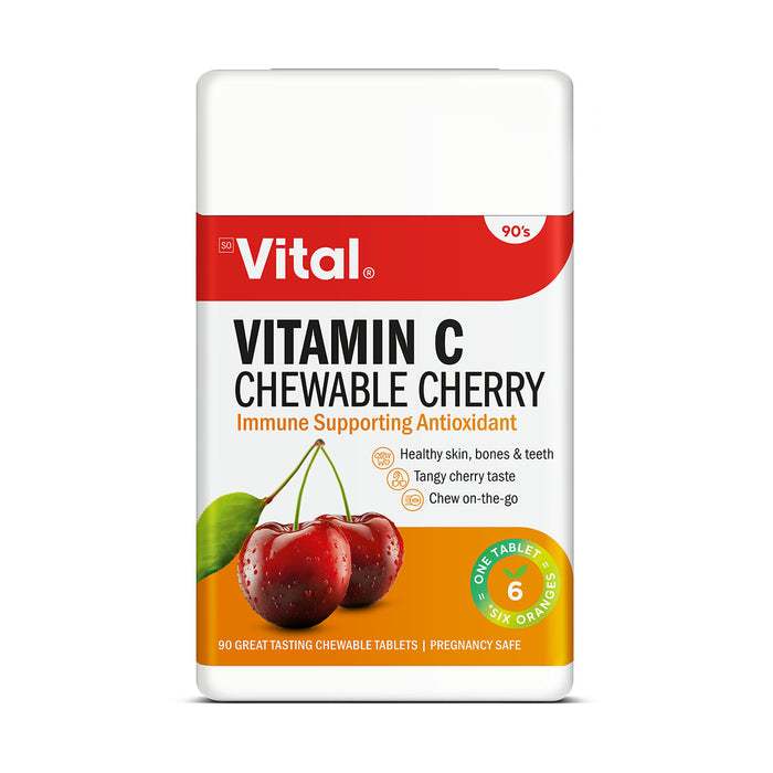 Vital Vitamin C Chewable Cherry 90 Tablets