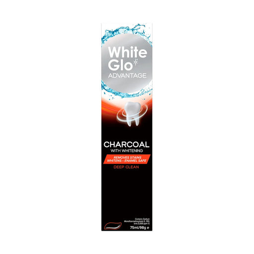 White Glo Toothpaste Charcoal Clean 75ml