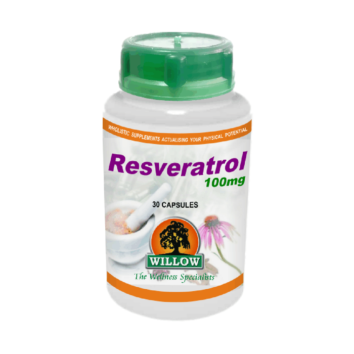 Willow Resveratrol 100mg 30 Capsules