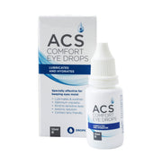 ACS Comfort Eye Drops 10ml box and bottle, labelled “Lubricates and Hydrates”
