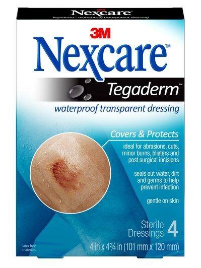 3m Nexcare Tegaderm Transparent Dressing 100mmx120mm 4 Dressings