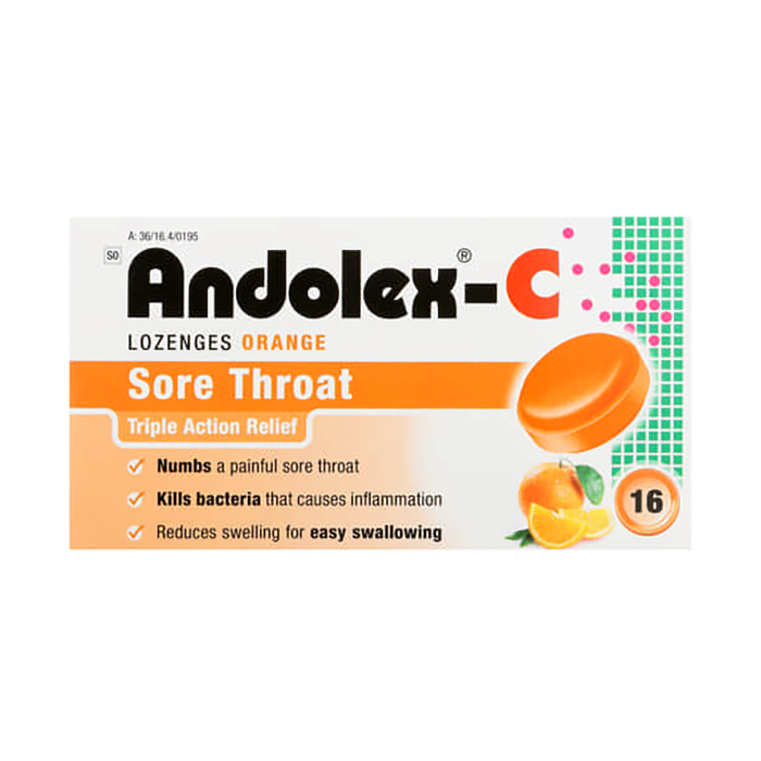 Andolex-C Lozenges Orange 16 Lozenges