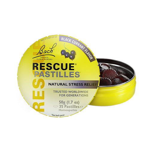 Bach Rescue Pastilles Blackcurrant Flavour Tin