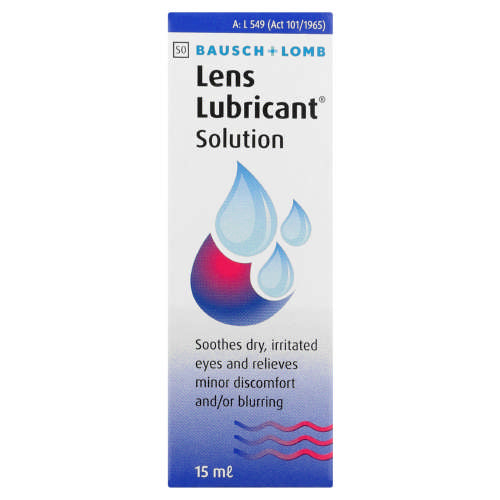 Bausch & Lomb Lens Lubricant Eye Drops 15ml