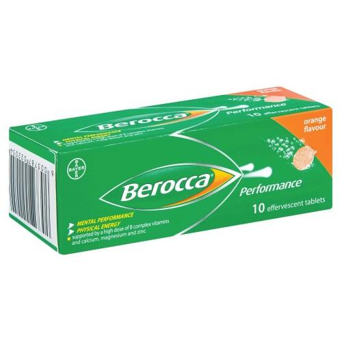Berocca Performance Orange 10 Effervescent Tablets
