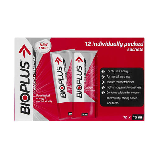 Bioplus Booster Energy Tonic Strawberry 10ml x 12 Sachets