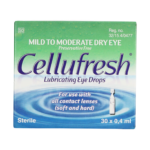 Cellufresh Lubricating Eye Drops 30 x 0.4ml