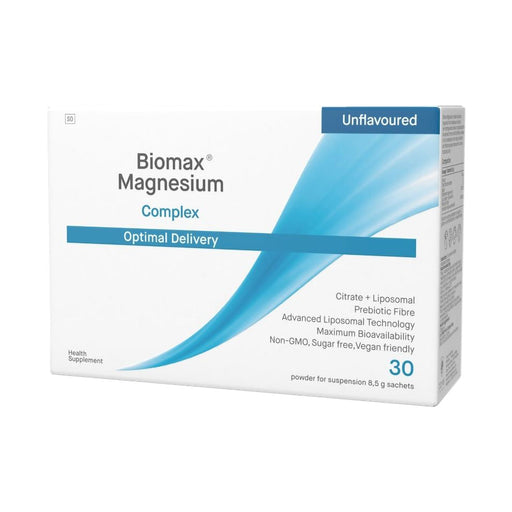 Coyne Biomax Magnesium Complex Optimal Delivery Unflavoured Natural 250mg 30 Sachets