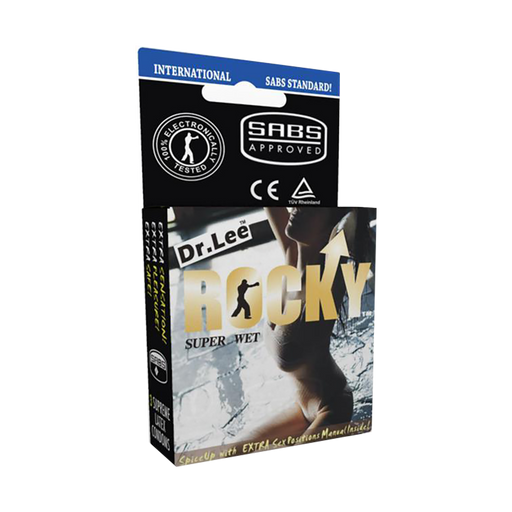 Dr. Lee Rocky Condoms Super Wet 3 Condoms