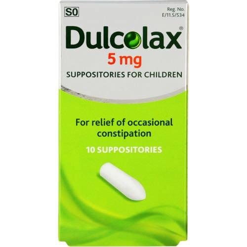 Dulcolax Laxative 5mg Suppositories for Children 10