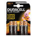 Duracell Plus Power AA 4 Pack