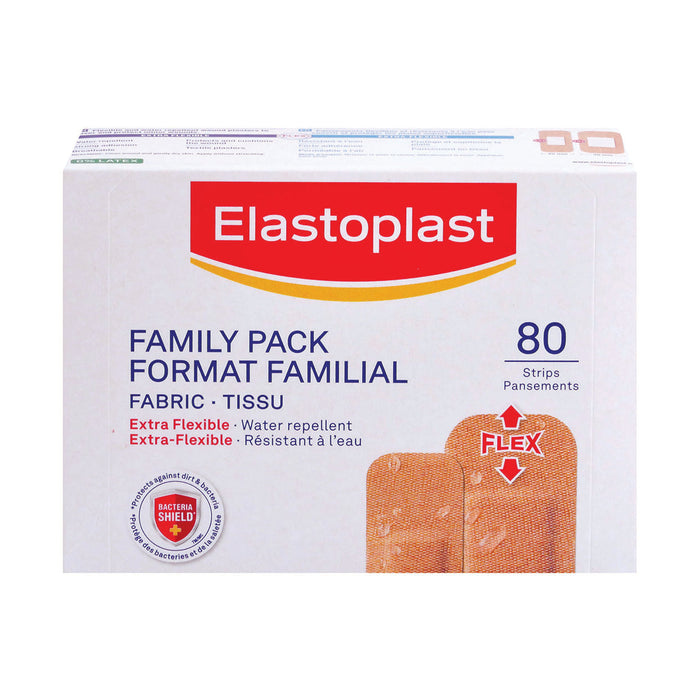 Elastoplast Fabric Plastic Stripes 80 Stripes