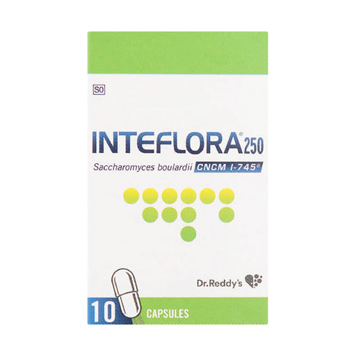 Inteflora 250 Probiotic Antidiarrhoeal 10 Capsules