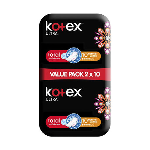 Kotex Designer Ultra Thin Pads Duo Pack Normal + Wings 20 Pads