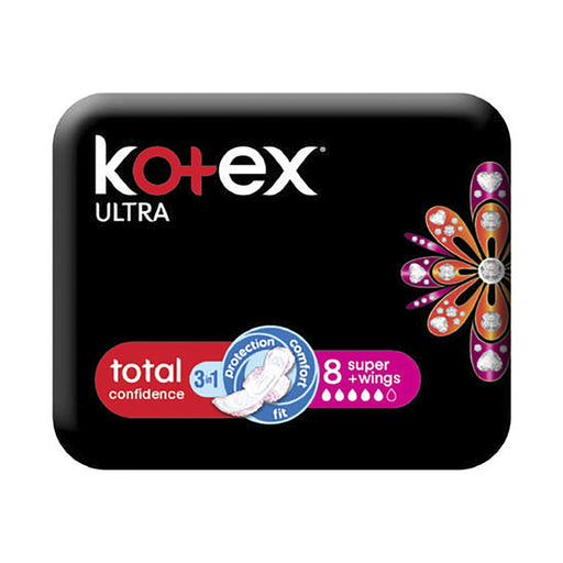 Kotex Designer Ultra Thin Pads Super + Wings 8 Pads