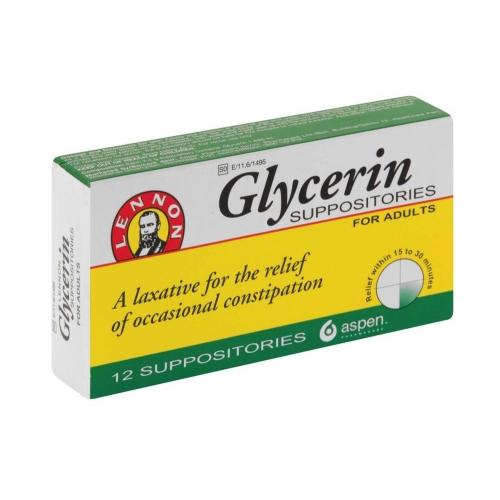 Lennon Glycerine Suppositories Adults 12