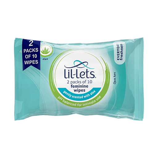 Lil-Lets Intimate Care Feminine Wipes Aloe 20 Wipes