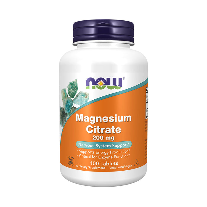 Now Magnesium Citrate 200mg 100 Tablets