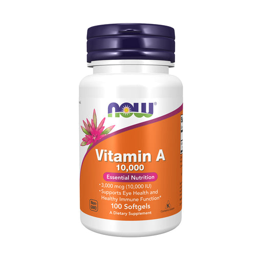 Now Vitamin A 10 000iu 100 Softgel Capsules