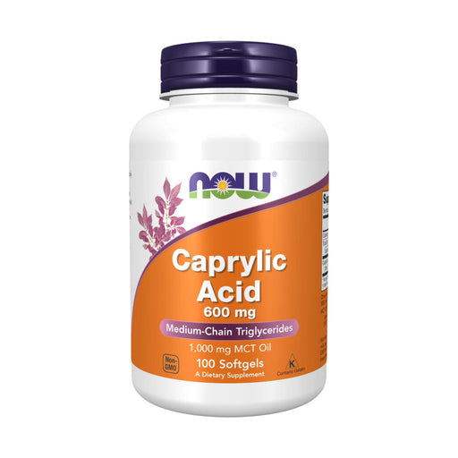 Now Caprylic Acid 600mg 100 Softgel Capsuels