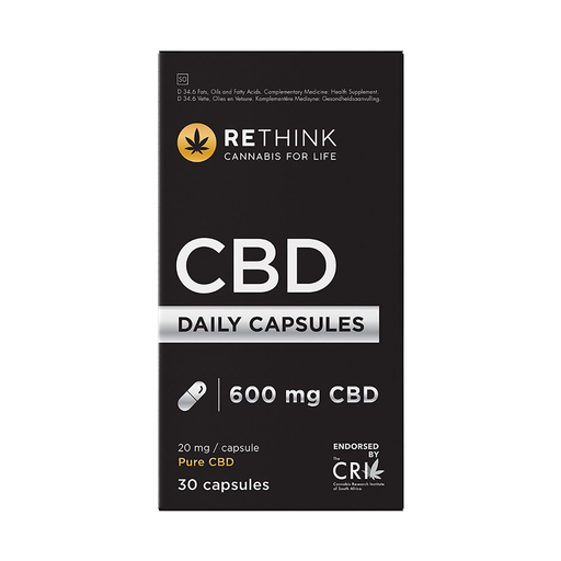 Rethink CBD Daily Capsules 600mg 30 Capsules