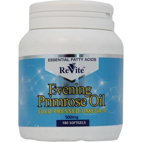 Revite Evening Primrose Oil 500mg 180 Capsules