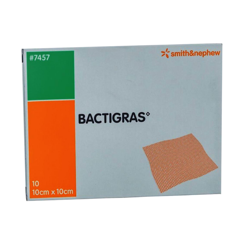 Smith & Nephew Bactigras 10cm x 10cm 10 unites
