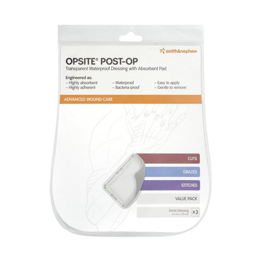 Smith & Nephew Opsite Post-op 95x85mm 3 Units