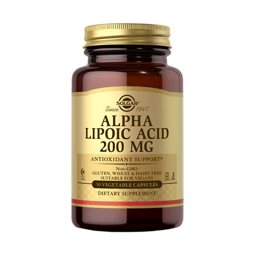 Solgar Alpha Lipoic Acid 200mg 50 Veggie Capsules