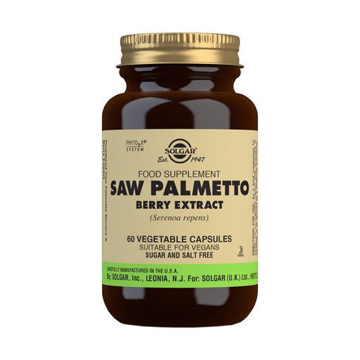 Solgar Saw Palmetto Berry Extract 60 Veggie Capsules
