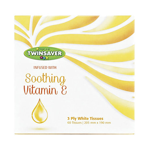 Twinsaver Tissue 3 Ply Vitam in E 60 Tissues