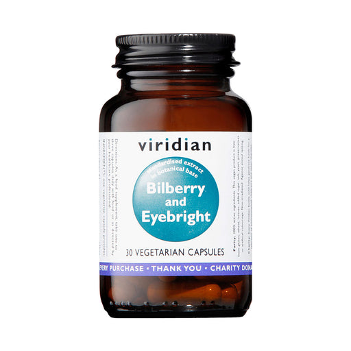 Viridian Bilberry with Eyebright 30 Capsules