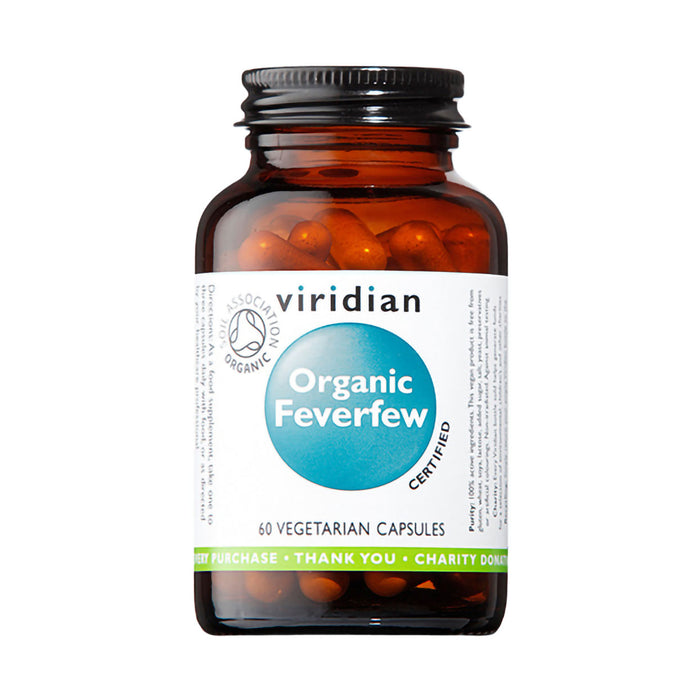 Viridian Organic Feverfew 60 Capsules