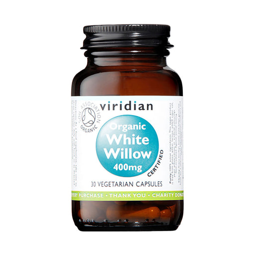 Viridian Organic White Willow 400mg 30 Capsules