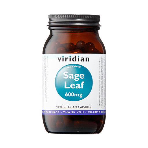 Viridian Sage Leaf Extract 600mg 90 Veggie Capsules