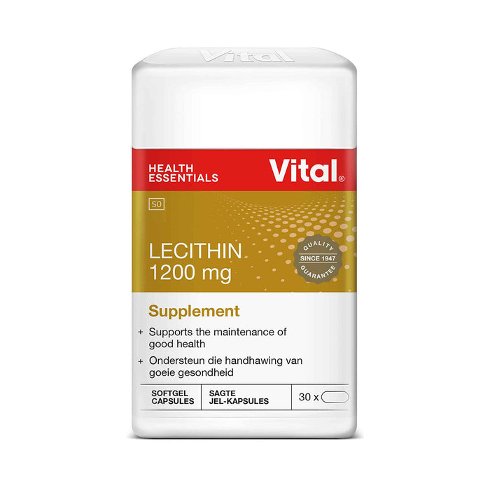 Vital Lecithin 1200mg 30 Capsules