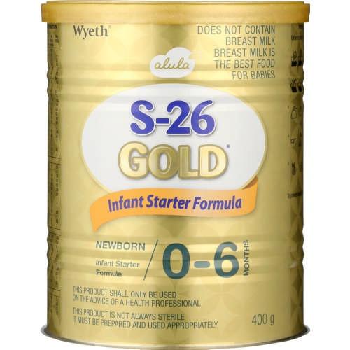 Wyeth S26 Gold 1 Infant Starter Formula 0-6 months 400g